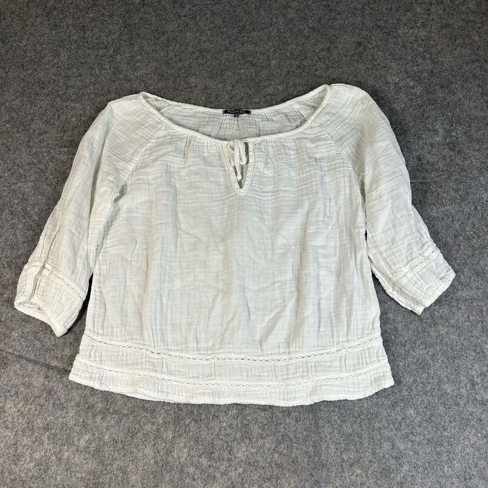 Michael Stars Top Women's Small Double Gauze Boho Peasant Coastal Cotton